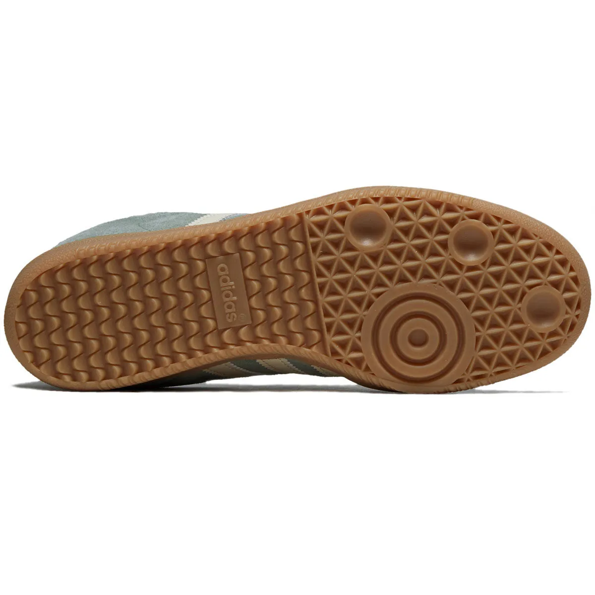 All Day Fit Adidas Samba Adv Shoes - Silver Green/Wonder Wheat/Gold Metallic