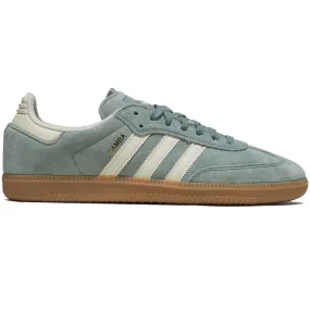 Adidas Samba Adv Shoes - Silver Green/Wonder Wheat/Gold Metallic Dynamic Ride Soft Grip