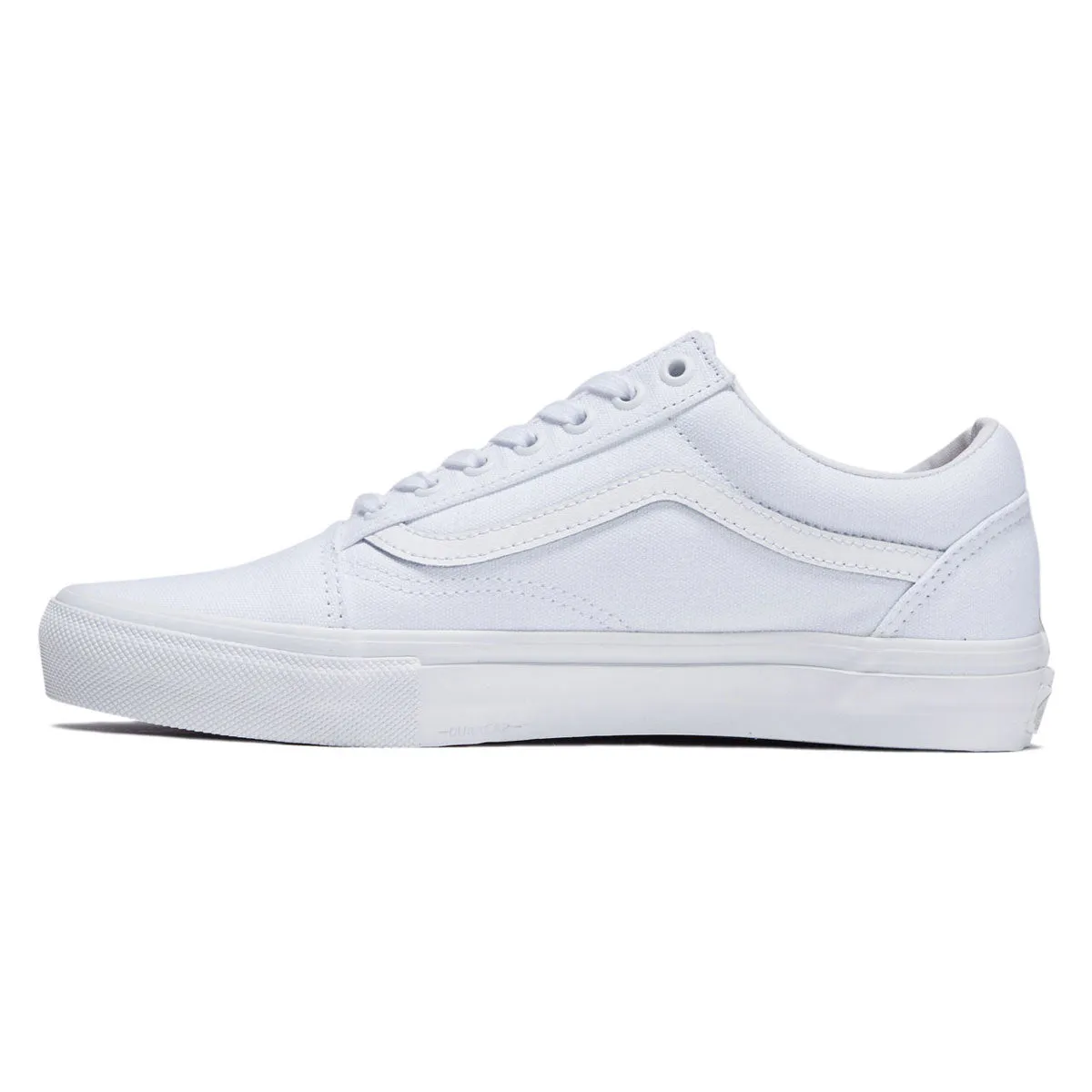 All Day Fit Vans Skate Old Skool Shoes - Canvas True White