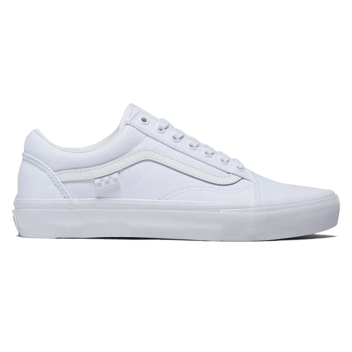 Vans Skate Old Skool Shoes - Canvas True White Ventilated Design