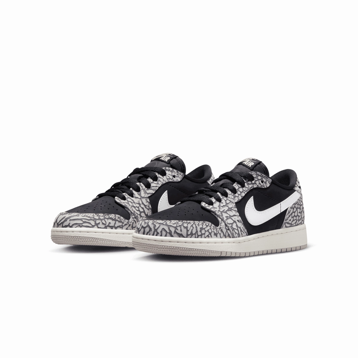 All-Day Wear Kid's Air Jordan 1 Retro Low OG 'Black Elephant'