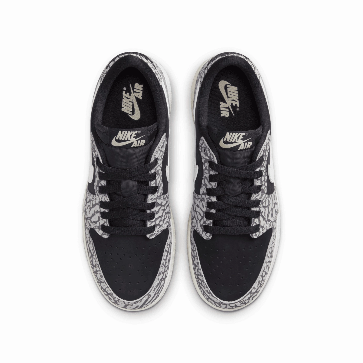 All-Day Wear Kid's Air Jordan 1 Retro Low OG 'Black Elephant'