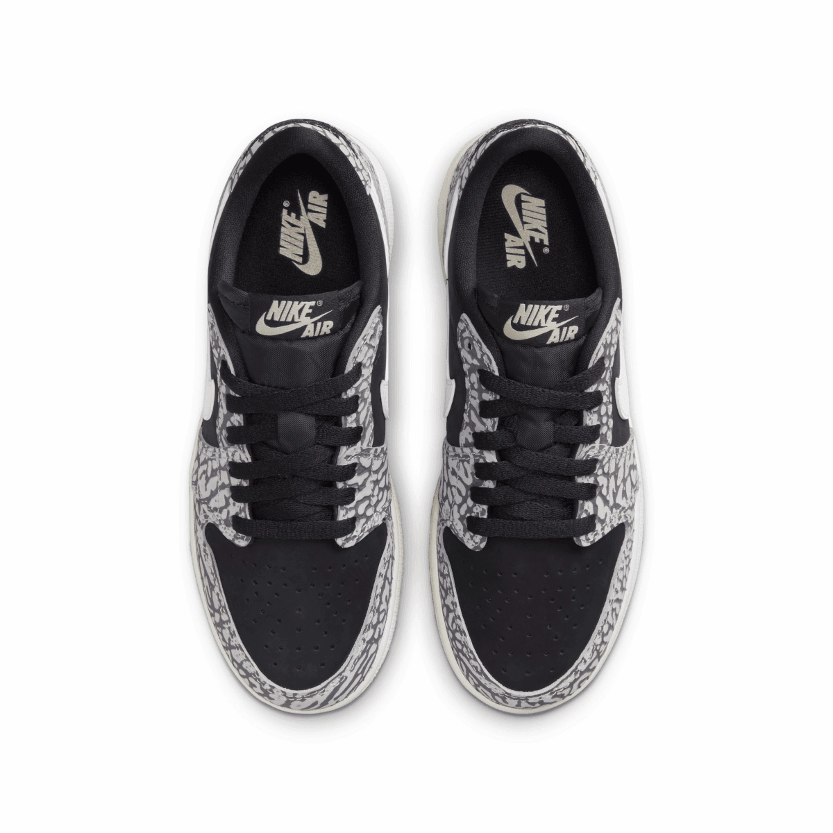 All-Day Wear Kid's Air Jordan 1 Retro Low OG 'Black Elephant'