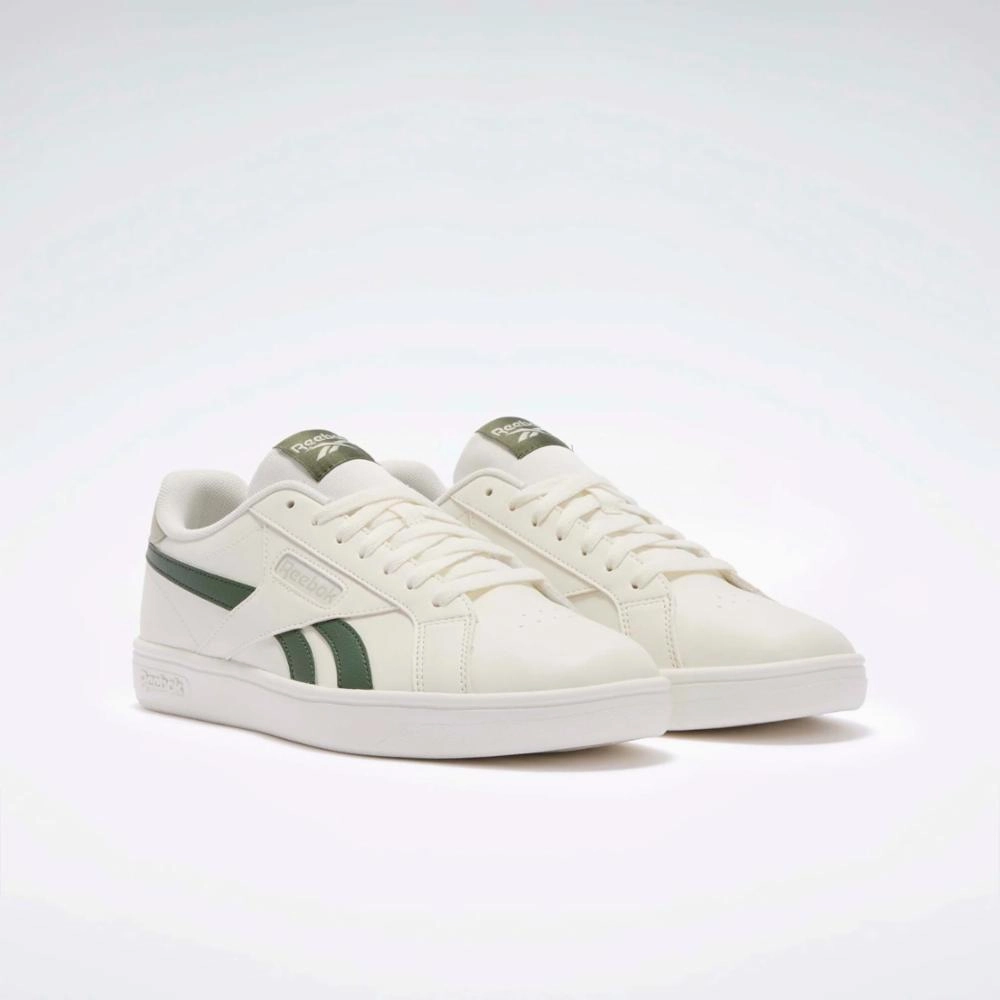 All-Purpose Reebok Footwear Men Reebok Court Retro Shoes CHALK/CHALK/BREAKAWAYGREEN