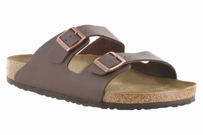 Birkenstock Arizona Birko-Flor Dark Brown Modern Lifestyle Slides Comfort Step Sandals