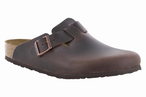 Cool Lifestyle Slides Birkenstock Boston Oiled Leather Habana