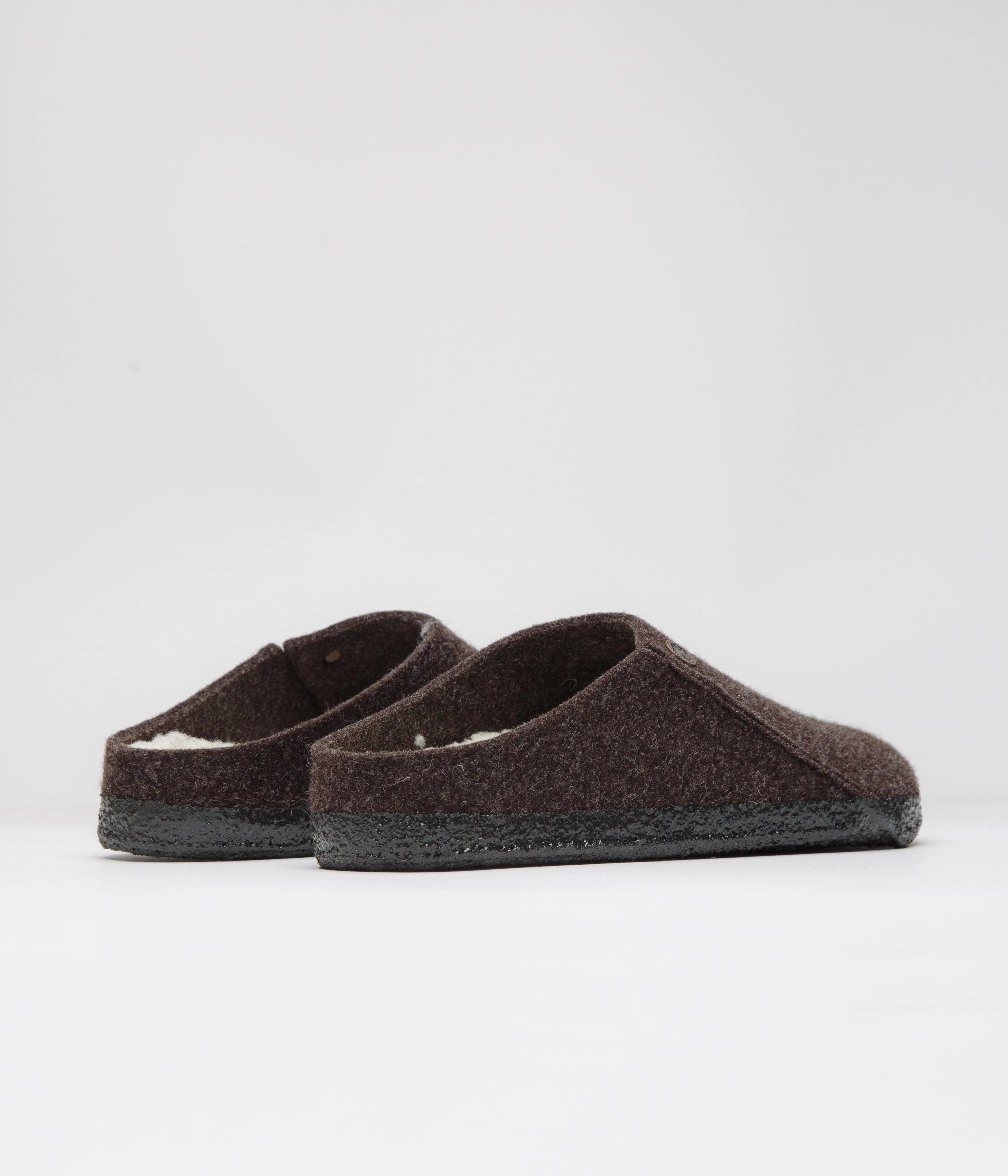 Birkenstock Zermatt Shearling Felt Slippers - Mocha Trend Comfort