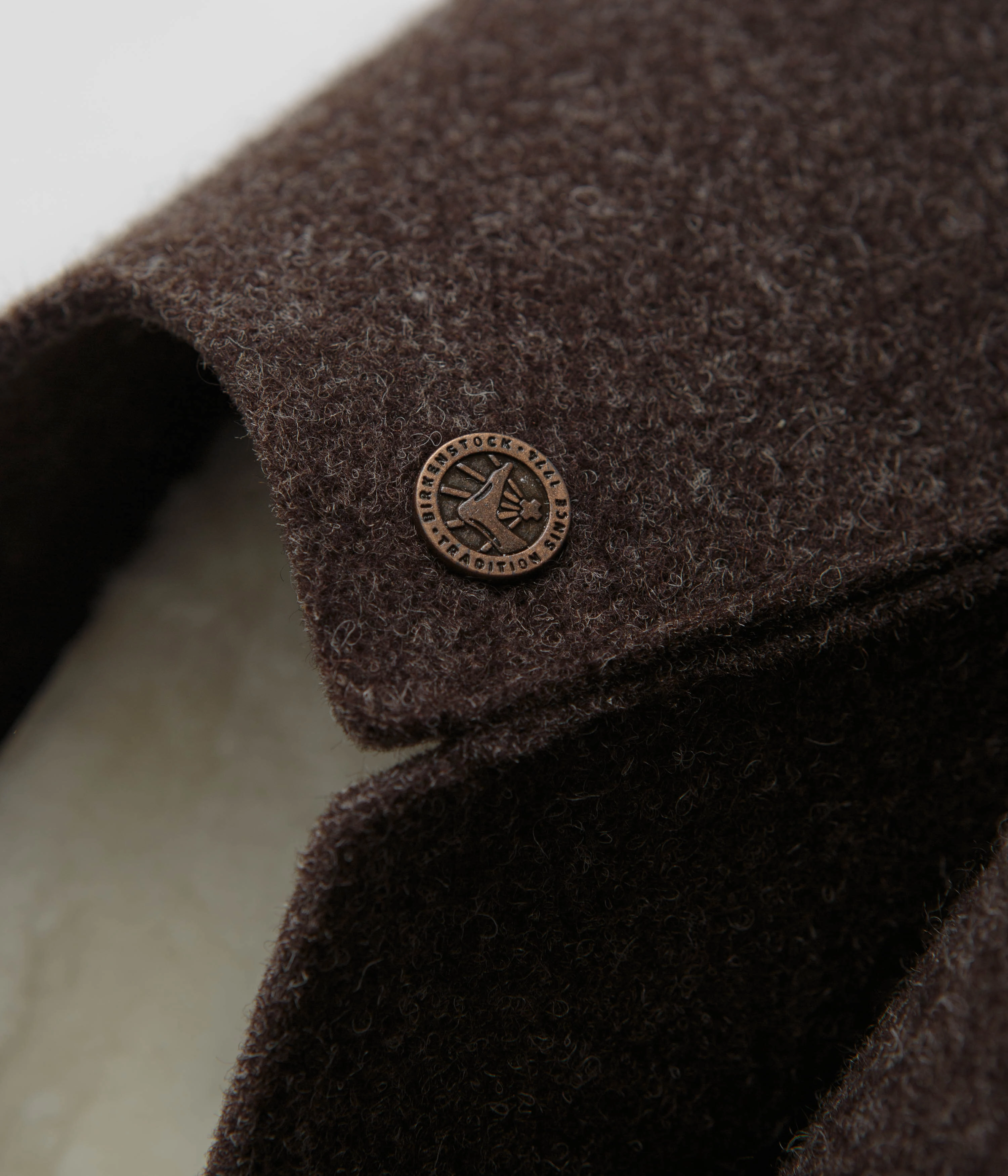 Birkenstock Zermatt Shearling Felt Slippers - Mocha Trend Comfort