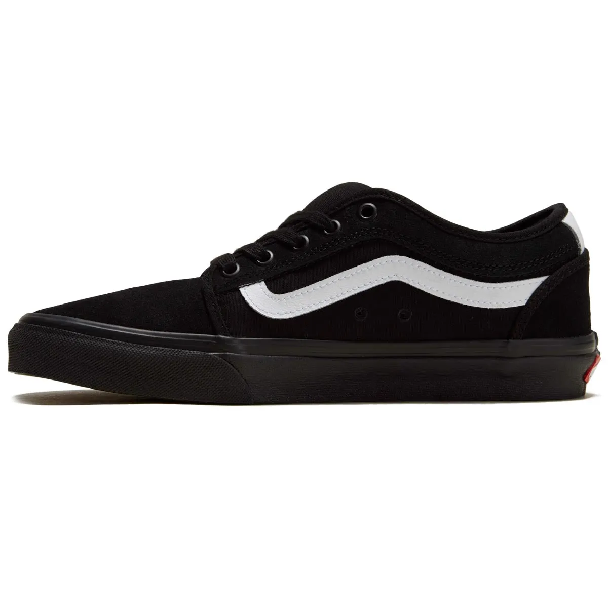 Board Focus Vans Chukka Low Sidestripe Shoes - Black/Black/White