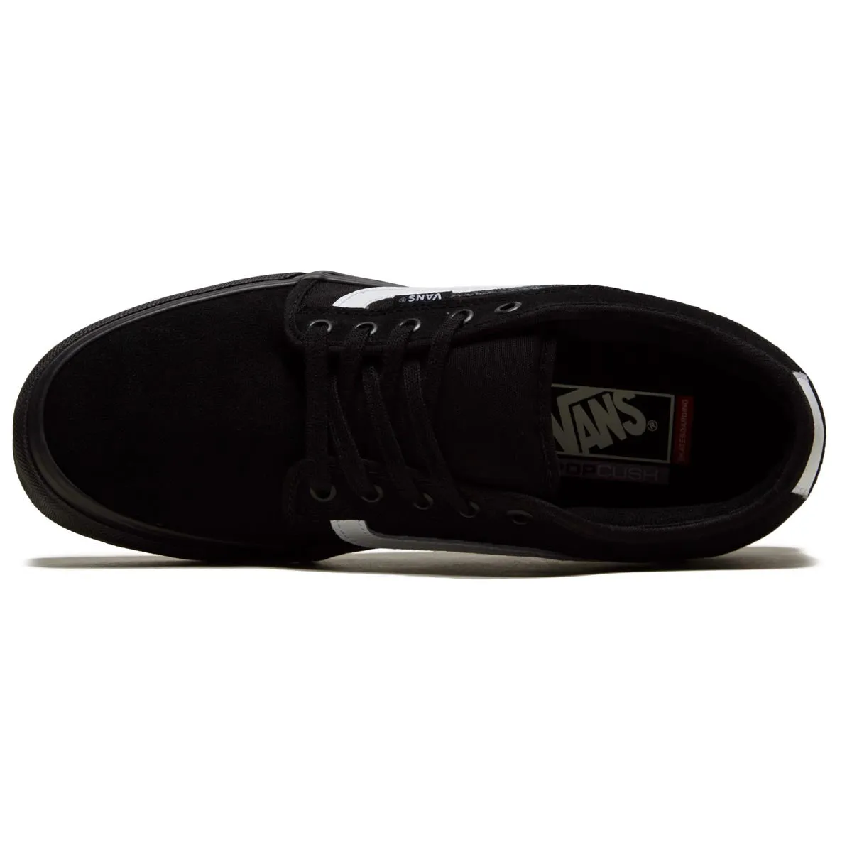 Board Focus Vans Chukka Low Sidestripe Shoes - Black/Black/White