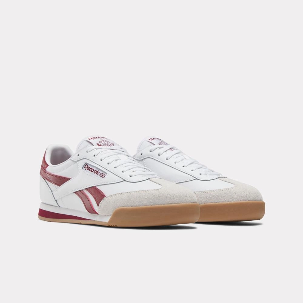 Bold Breeze Reebok Footwear Men Campio XT Shoes FTWRWHITE/BURGUNDY/RBKGUM04