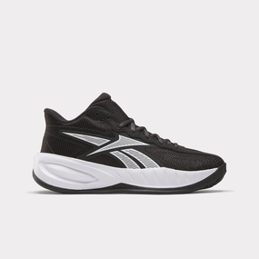 Secure fit Reebok Footwear Kids Press Basketball Shoes - Grade School CORE BLACK/WHITE/WASHED BLACK