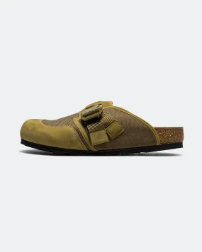 Multi Shade Casual Shoes Boston Nova - Pine Green Nubuck Leather/Textile