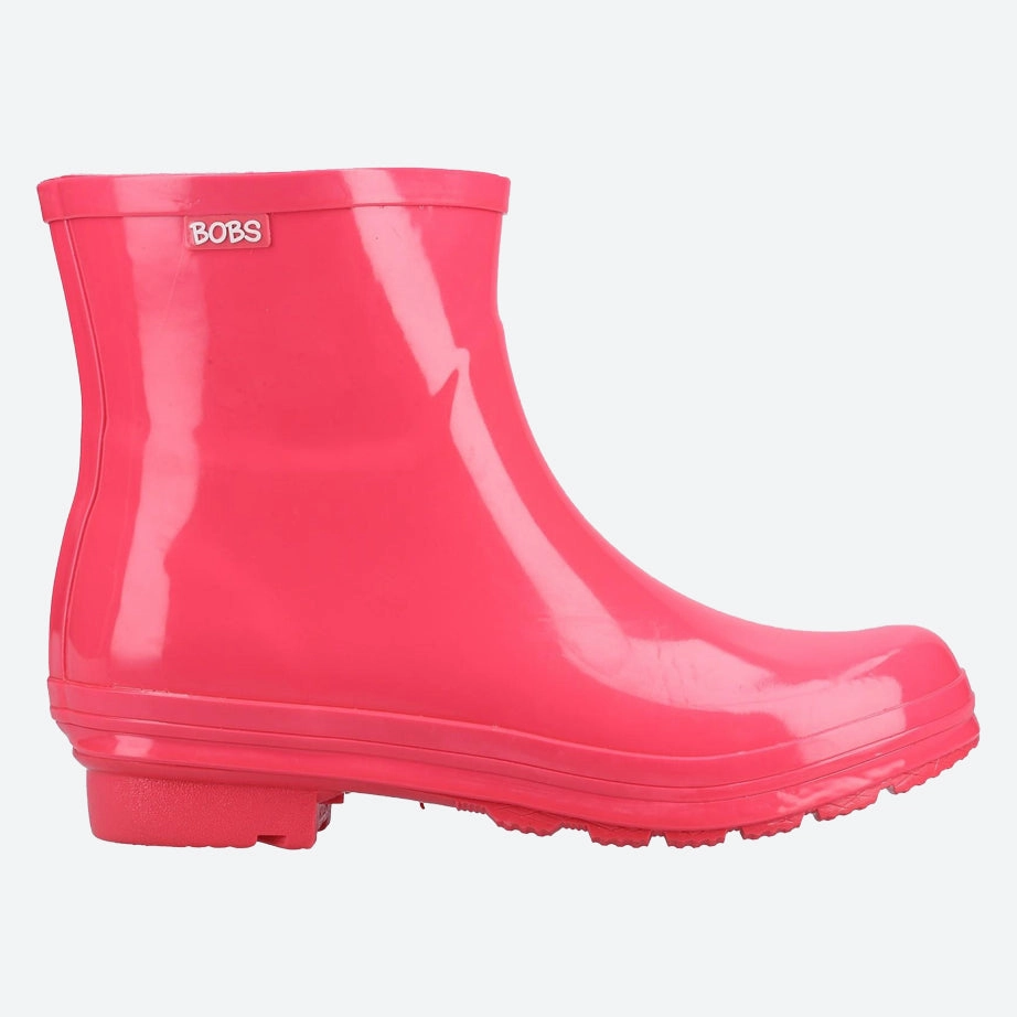 Breathable Form Women's Wide Fit Skechers 113377 Rain Check Neon Puddles Wellingtons Boots