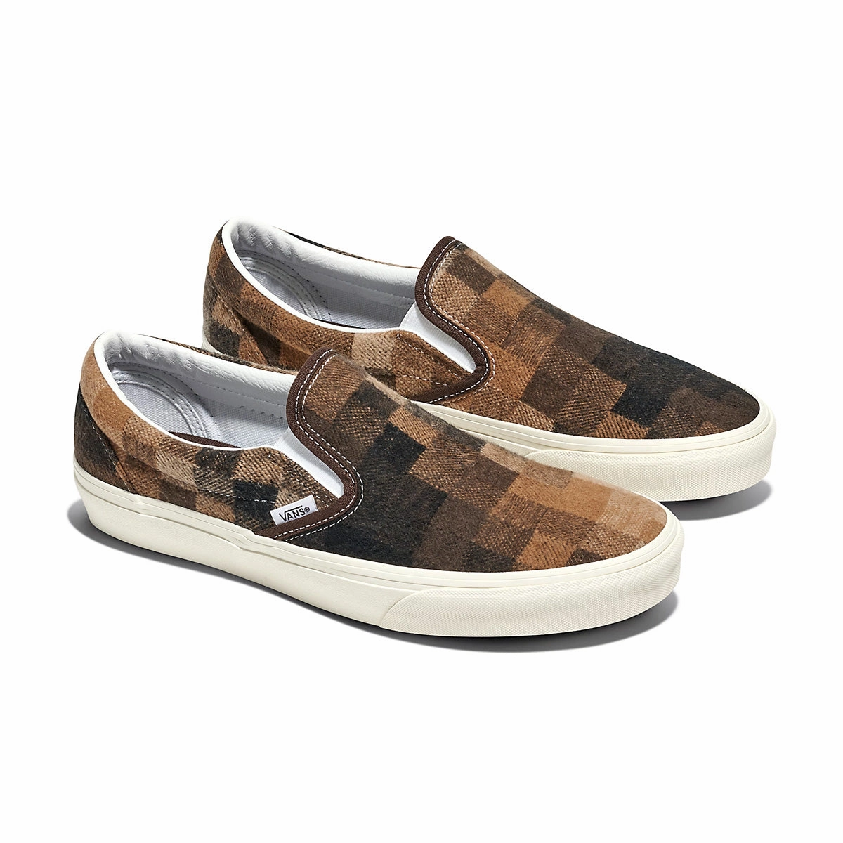 Classic Slip On 'Sweater Check Brown' City Style
