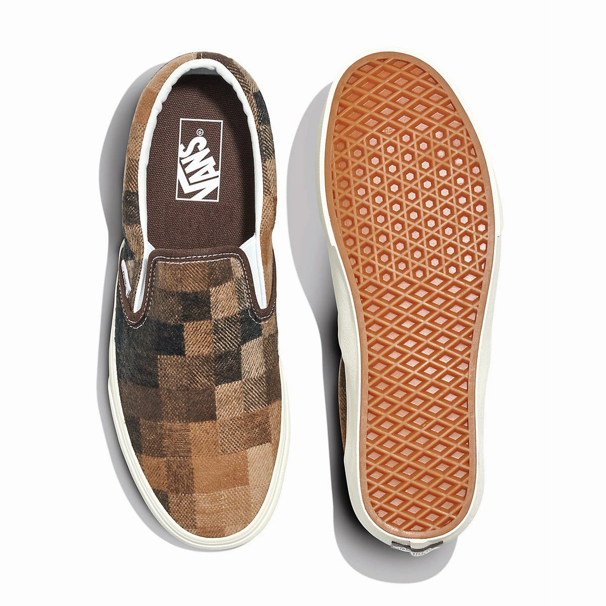 Classic Slip On 'Sweater Check Brown' City Style