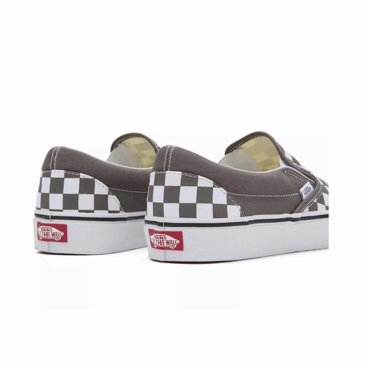 Classic Slip-On Colour Theory Checkerboard 'Bungee Cord' Travel Step-On Comfort