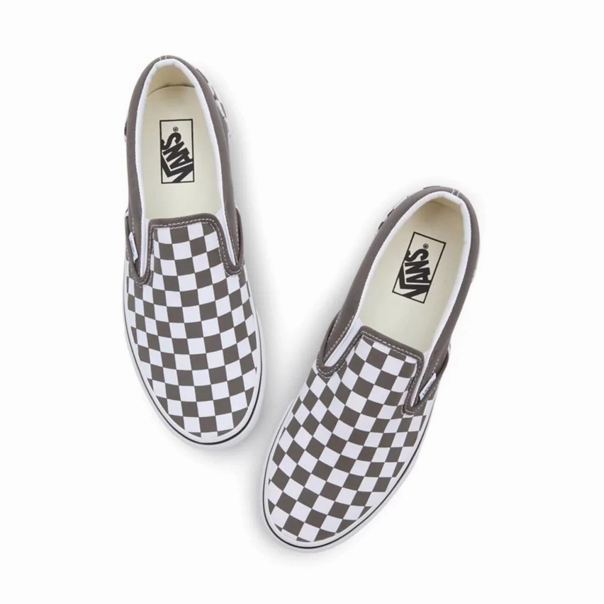 Classic Slip-On Colour Theory Checkerboard 'Bungee Cord' Travel Step-On Comfort