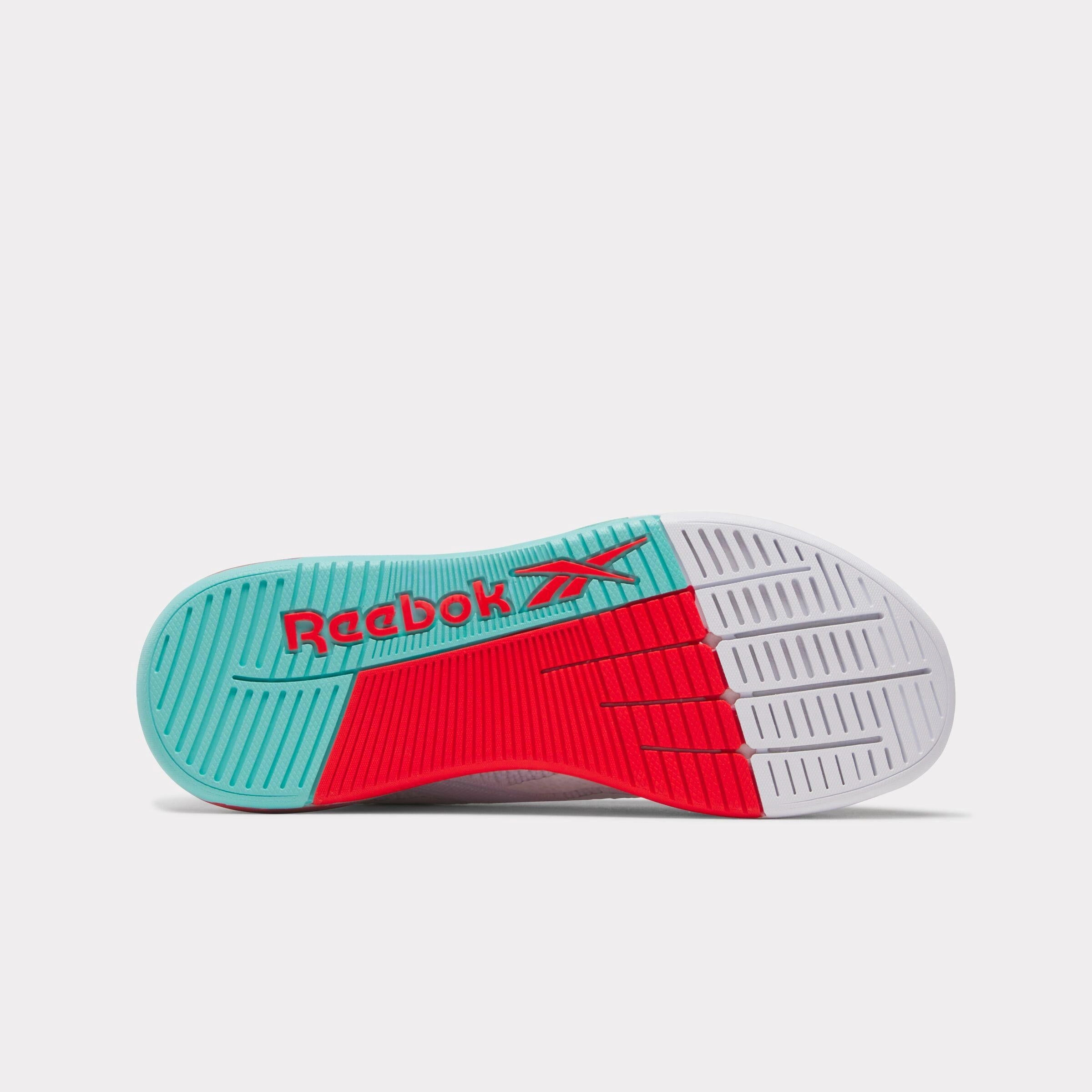 Cloud Step Reebok Footwear Women Nano X5 Training Shoes FTW WHITE/AI AQUA/ENERGY RED