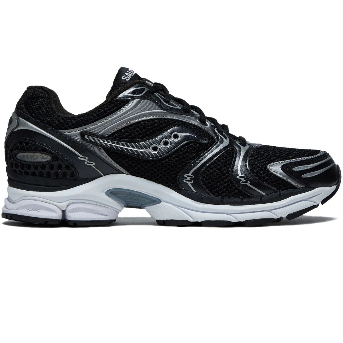Saucony Progrid Triumph 4 Shoes - Black/Silver Enhanced Cushioning Elegant Piece