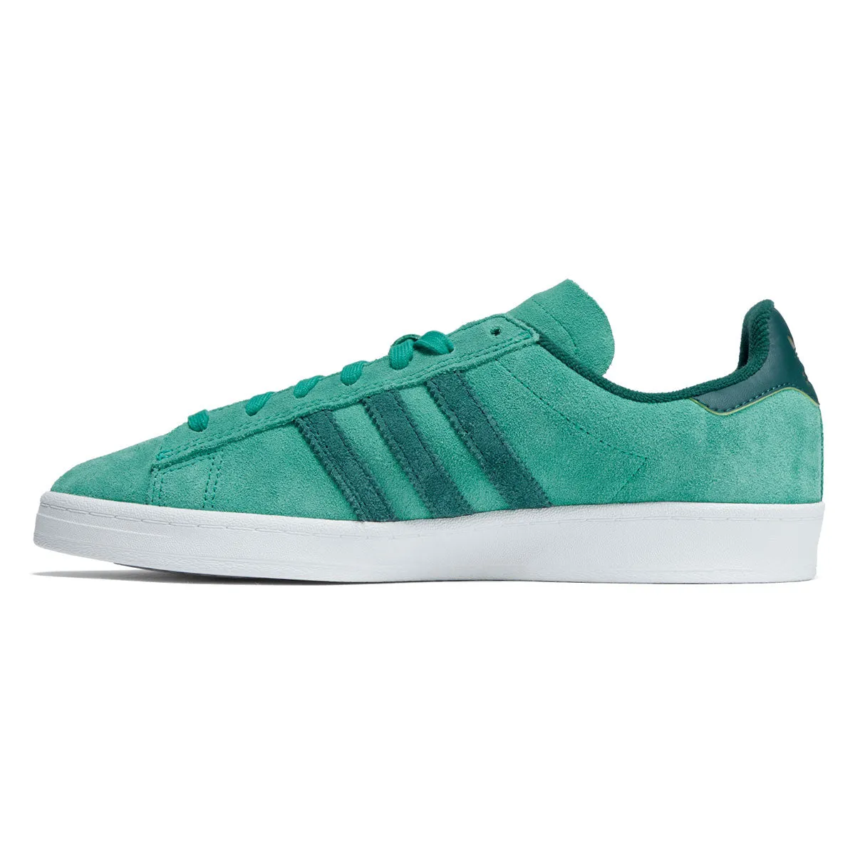Comfort Feel Adidas Campus Adv Shoes - Court Green/Core Green/Ftwr White