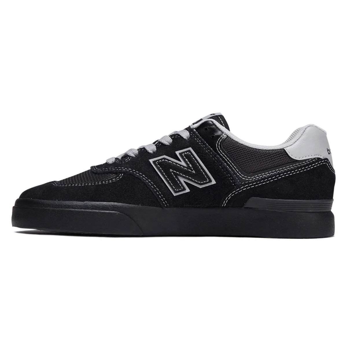 Comfort Fit New Balance 574 Vulc Shoes - Black/Black