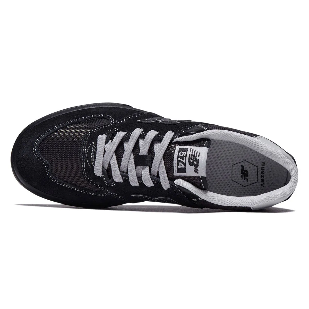 Comfort Fit New Balance 574 Vulc Shoes - Black/Black