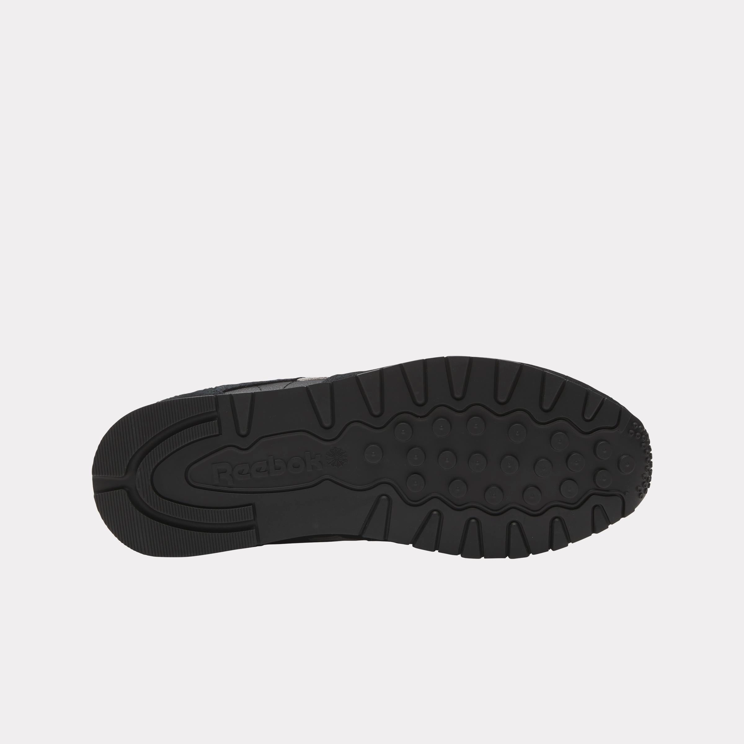 Comfort Move Reebok Footwear Men Classic Leather Shoes WASHED BLACK/BLACK/WHITE