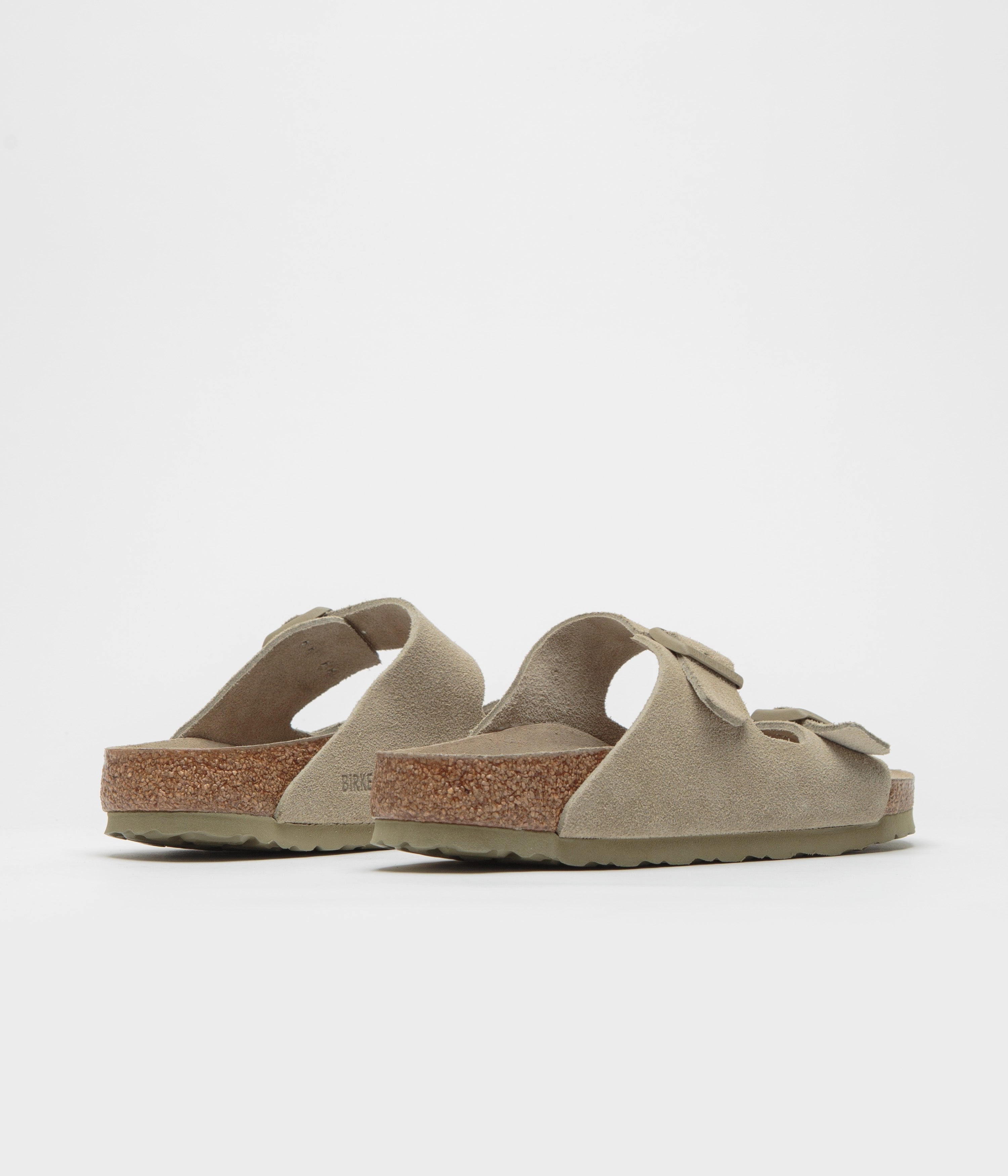 Comfort Style Birkenstock Arizona SFB Narrow Sandals - Faded Khaki