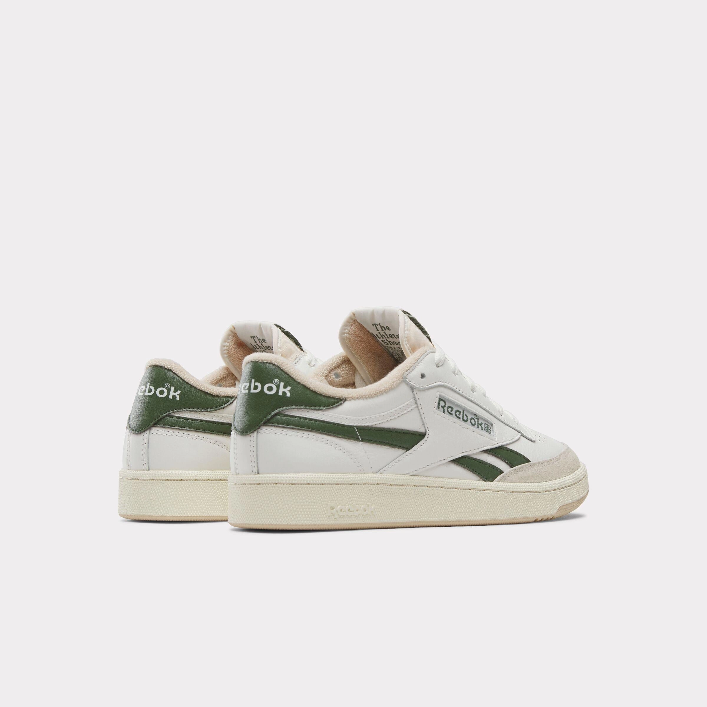 Comfy Step Reebok Footwear Men Club C Revenge Vintage Shoes CHALK/BREAKAWAYGREEN/TAN