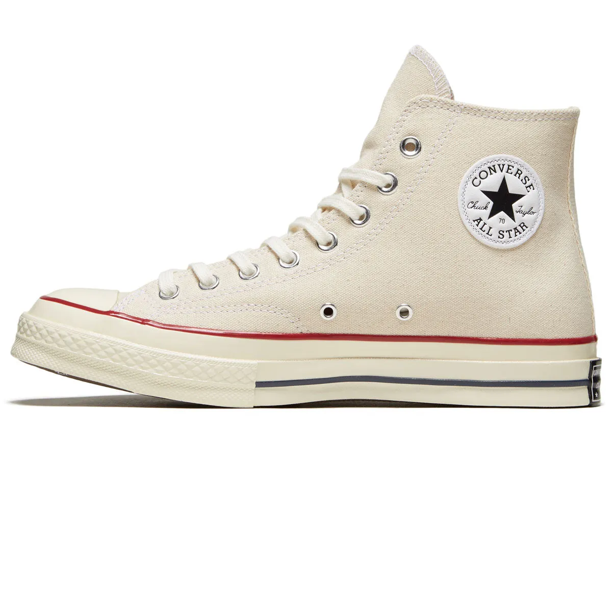 Converse Chuck 70 Hi Shoes - Parchment/Garnet/Egret Air Turn