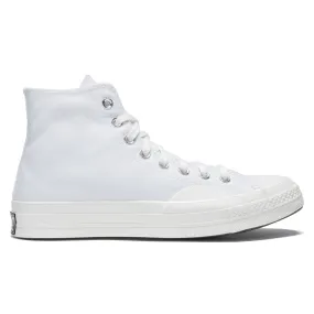 Converse Chuck 70 Hi Textured Shoes - White/Vintage White/Egret Quick Step