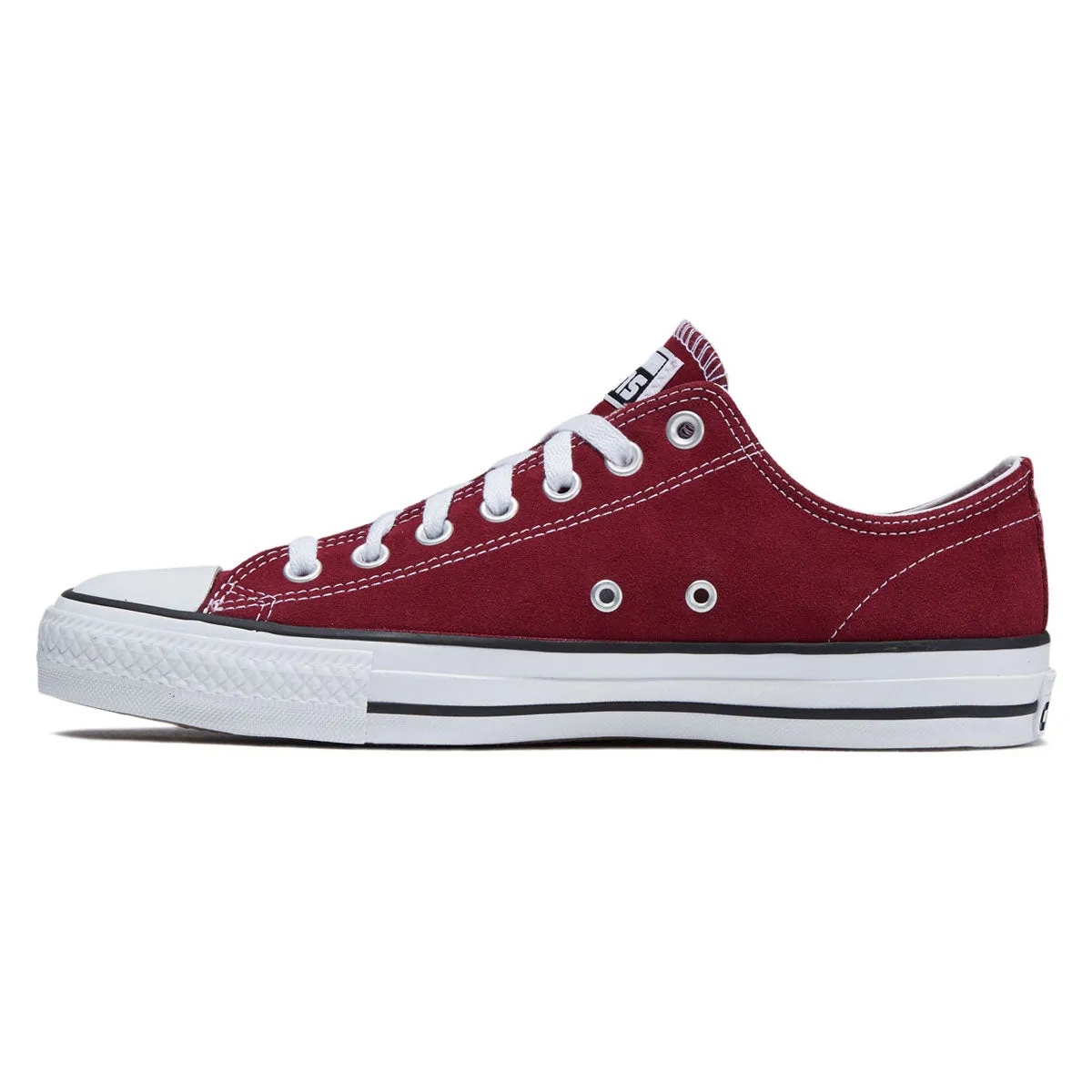 Converse Chuck Taylor All Star Pro Suede Ox Shoes - Sporty Berry/Black/White Street Edge