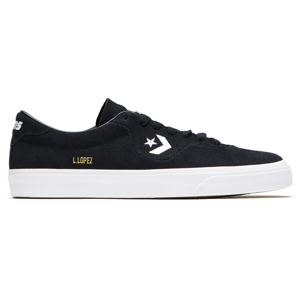 Converse Louie Lopez Pro Shoes - Black/Black/White Luxury Step Soft Wear