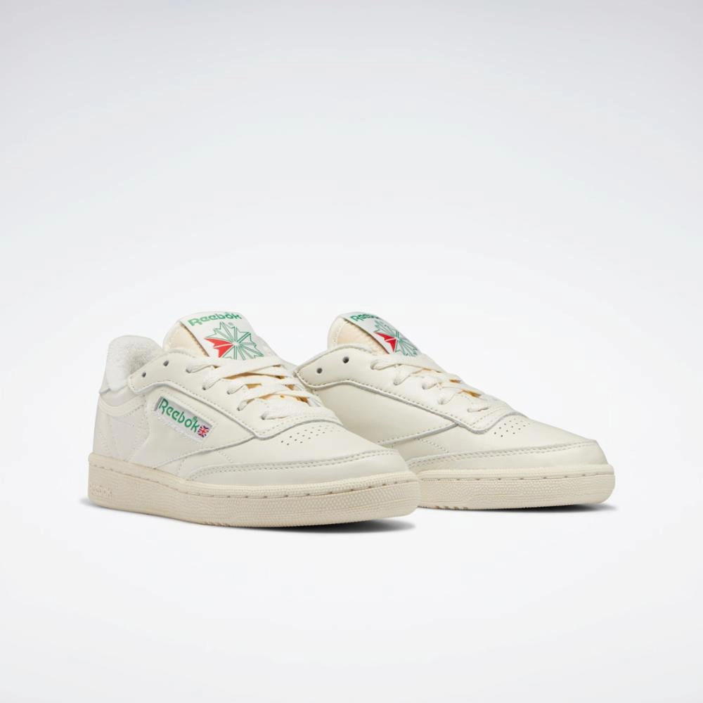 Cool Move Reebok Footwear Women Club C 85 Vintage Shoes CHALK/ALABASTER/GLEN GREEN