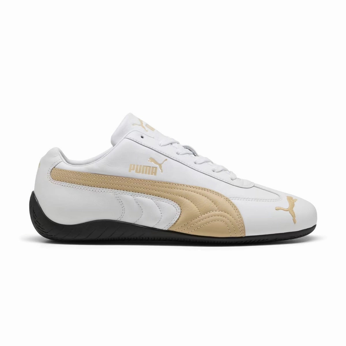 Speedcat Leather 'White Toasted Almond' Smart Footwear Travel Ready