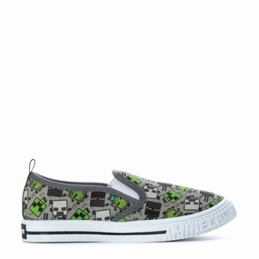 Creeper Canvas Slip On - Kids running in different terrains field - sports shoes