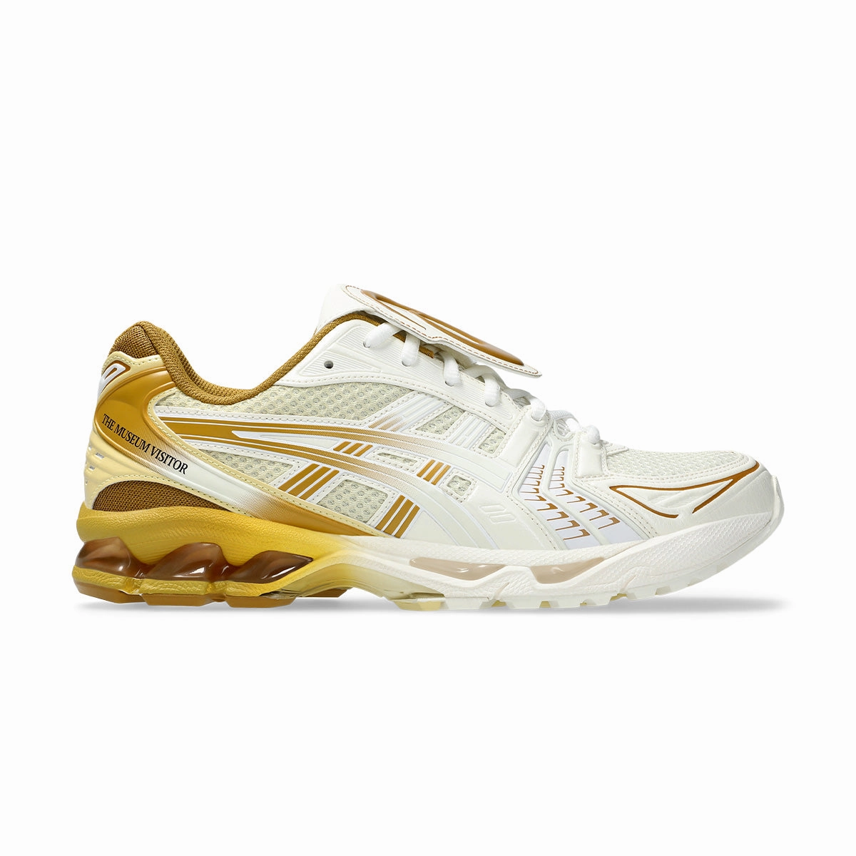   The Museum Visitor GEL-Kayano 14 'Cream Mineral Brown' Pose Time