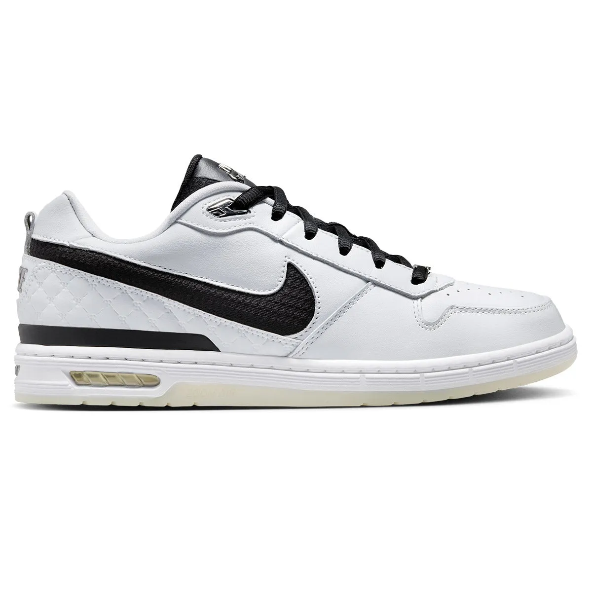 Quick Slide Nike SB Zoom Air Paul Rodriguez Shoes - White/Black/White/Clear