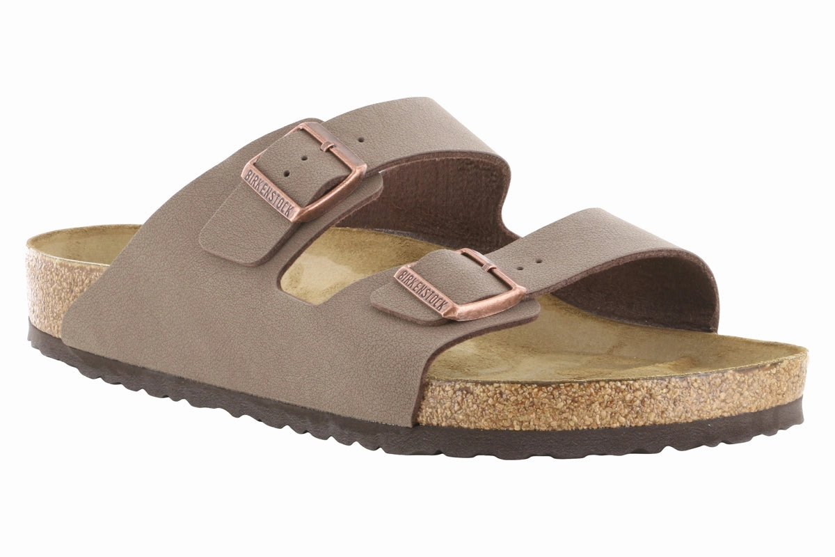 Birkenstock Arizona Birkibuc Mocha Beach Slides