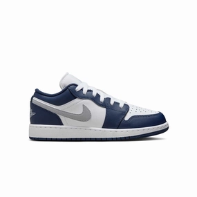 Kids Air Jordan 1 Low 'Midnight Navy White' Cloud Soft