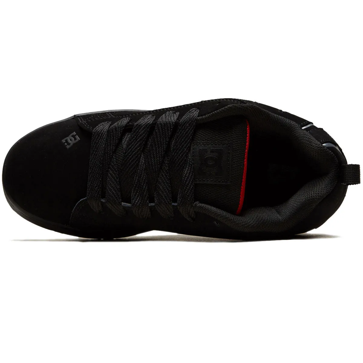 DC Court Graffik Shoes - Black/Red Street Ease
