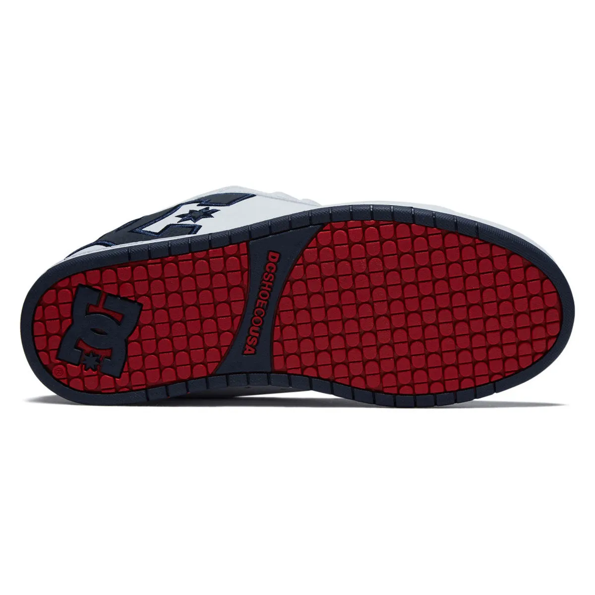 DC Court Graffik Shoes - White/Navy/Red Modern Comfort
