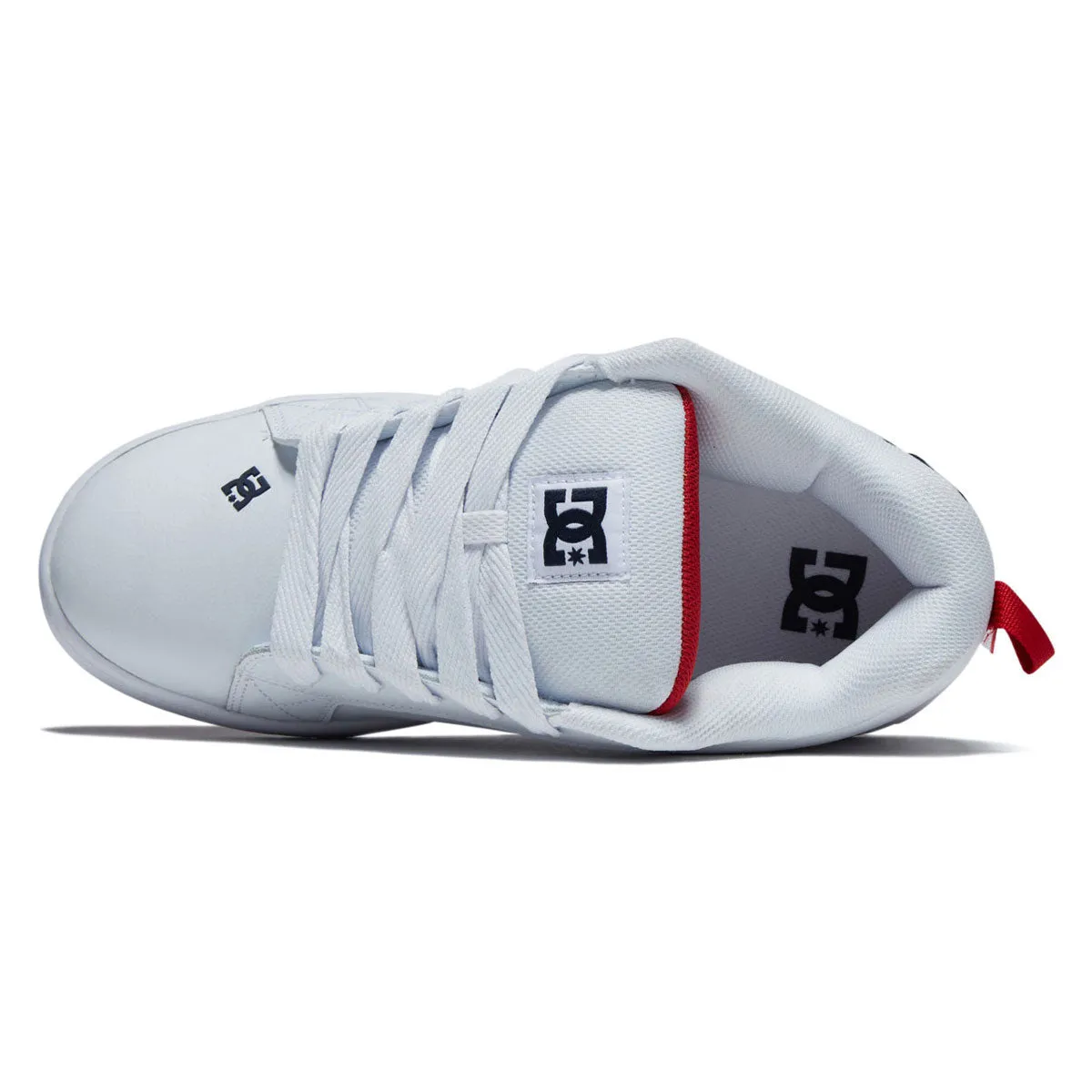 DC Court Graffik Shoes - White/Navy/Red Modern Comfort