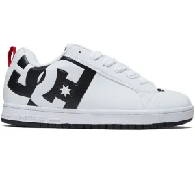 DC Court Graffik SQ Shoes - White/Black/Black Skateboard Life