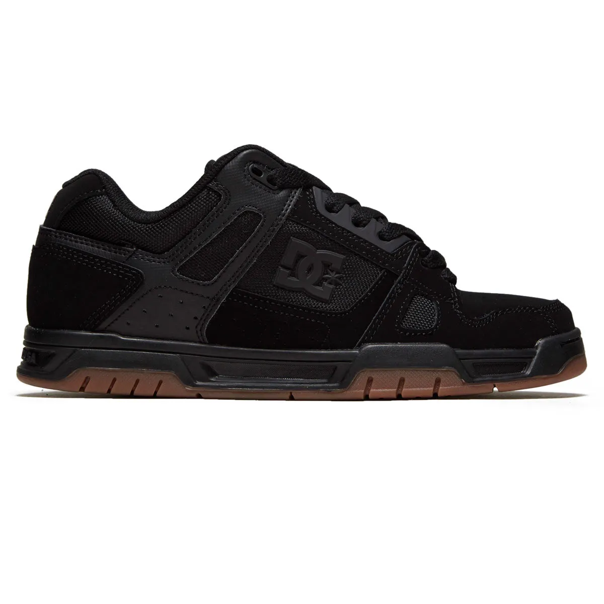 All Season Wear Elastic Support DC Stag Shoes - Black/Gum
