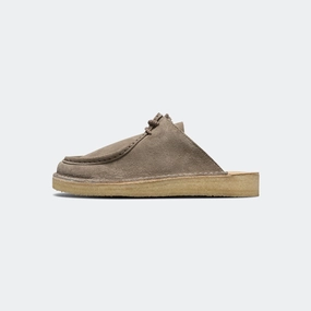 DSRTNomad Mule - Grey/Sage Suede Modern Aesthetic Light Step