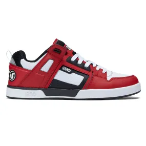 Skate Life DVS Comanche LT Shoes - Red/Black/White Leather
