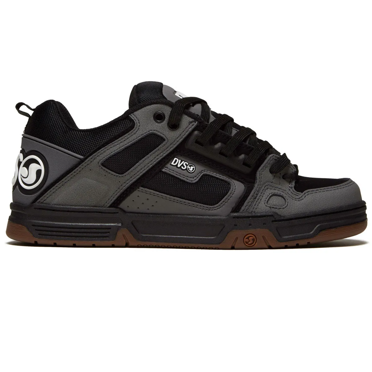 DVS Comanche Shoes - Charcoal/Black/White/Nubuck Quick Dash