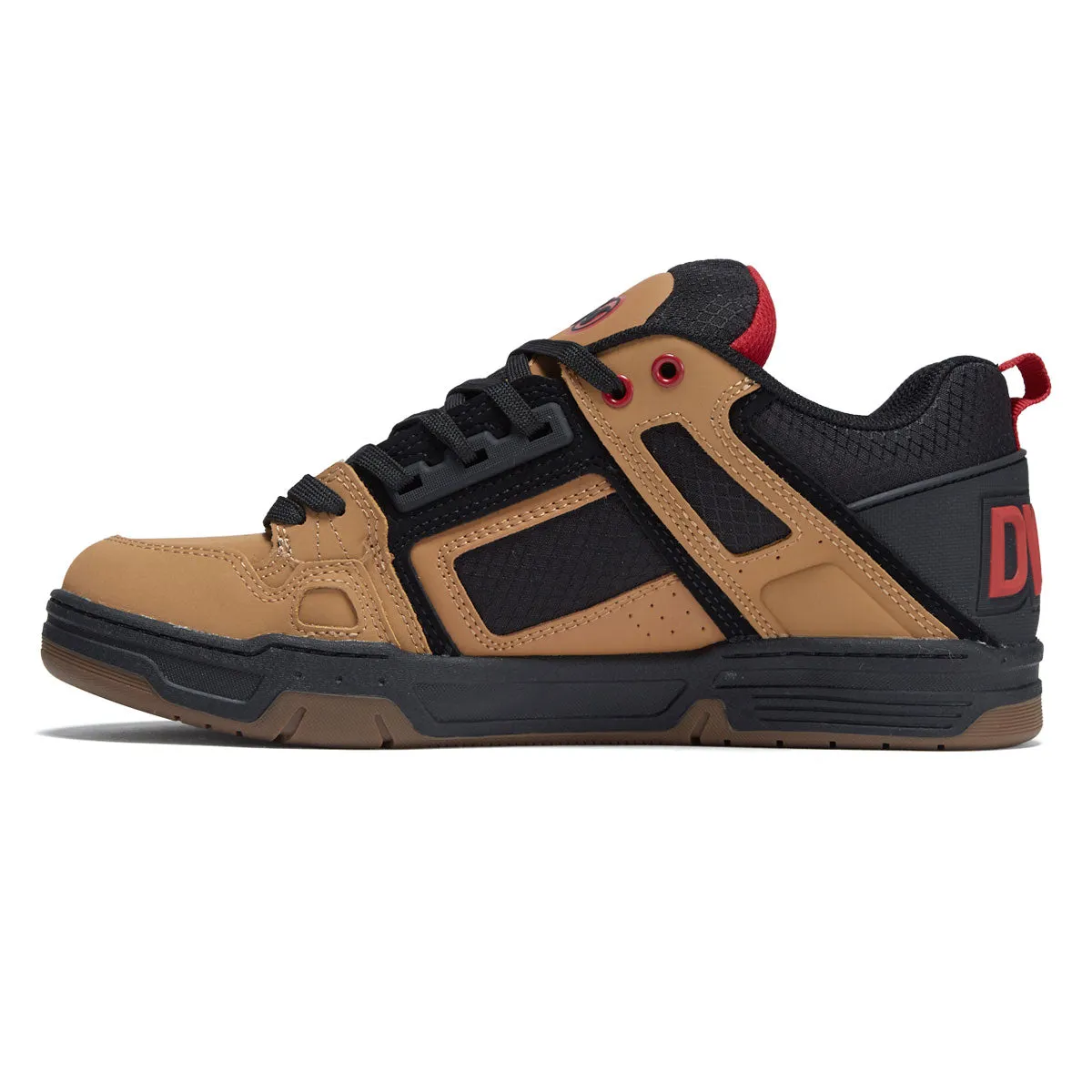 DVS Comanche Shoes - Tan/Black/Red Nubuck Fast Dry